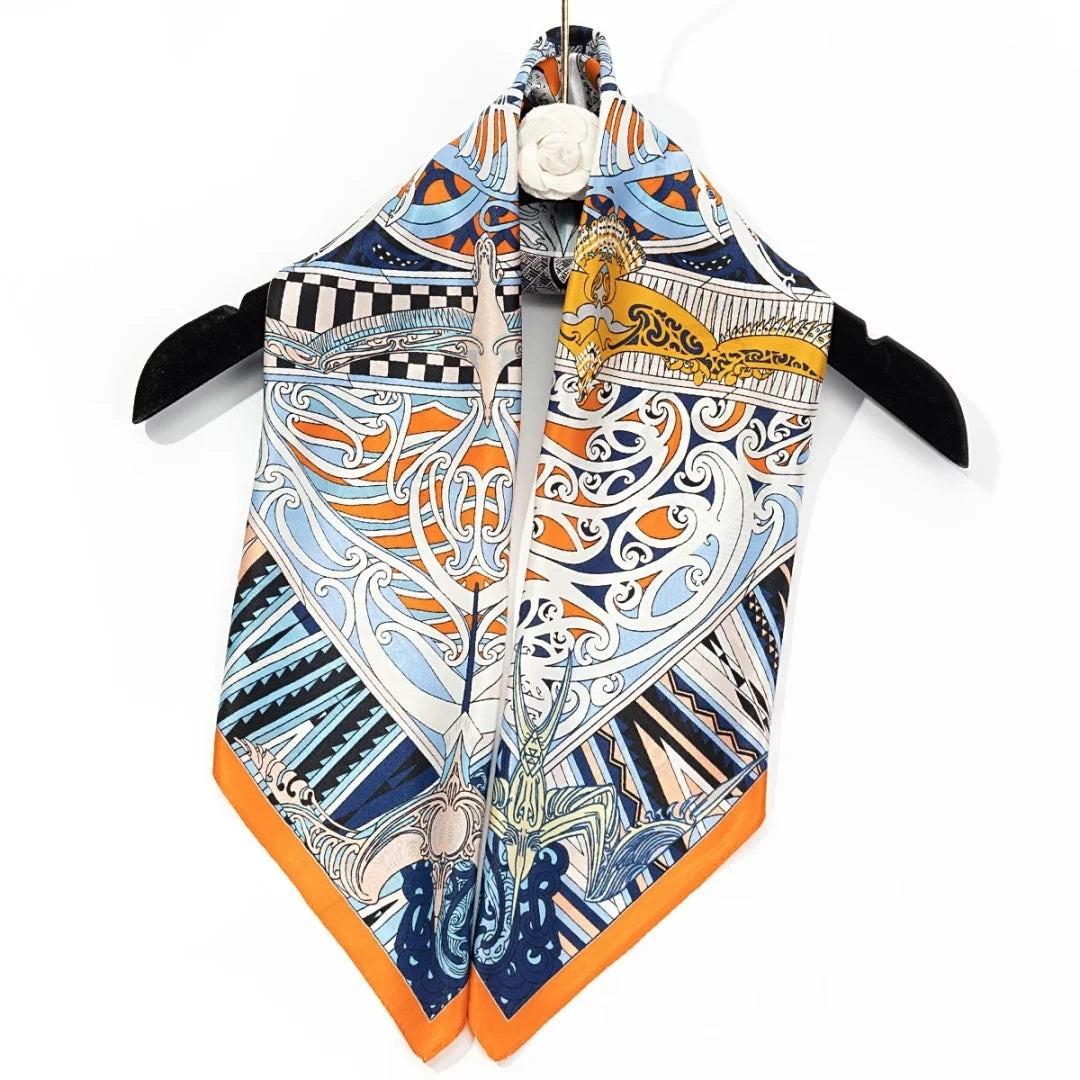 EVERSILK Double - Sided Square Scarf - EVERSILK.co.uk