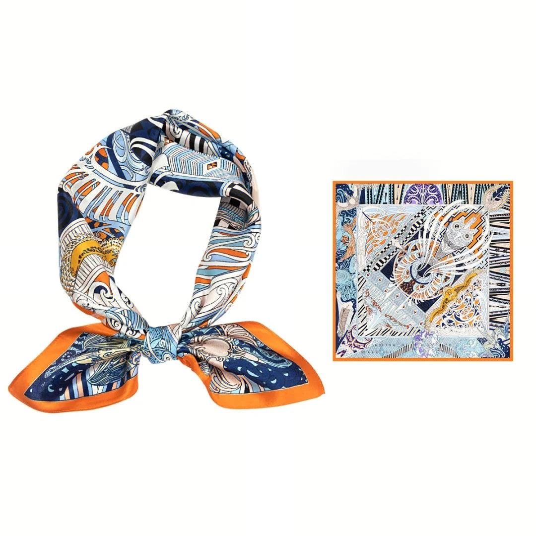 EVERSILK Double - Sided Square Scarf - EVERSILK.co.uk