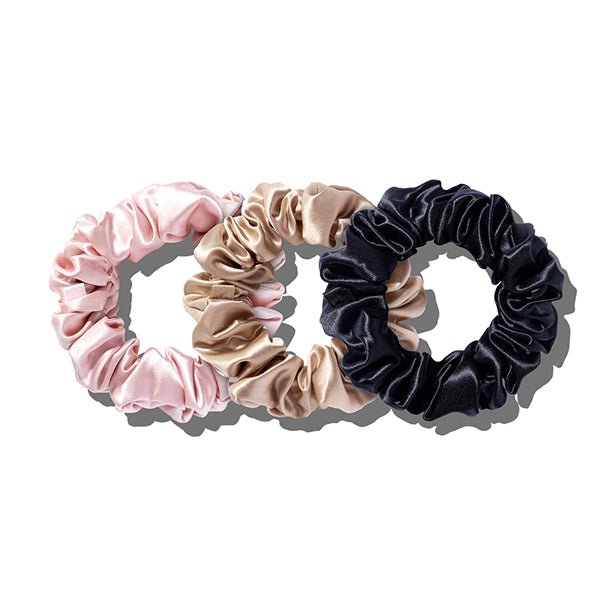 EVERSILK Scrunchies - Black, Caramel, Pink - EVERSILK.co.uk