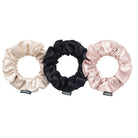 EVERSILK Scrunchies - Black, Lotus, Beige