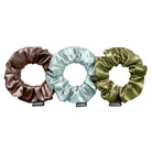 EVERSILK Scrunchies - Olive, Seafoam Green, Chocolate