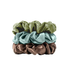 EVERSILK Scrunchies - Olive, Seafoam Green, Chocolate