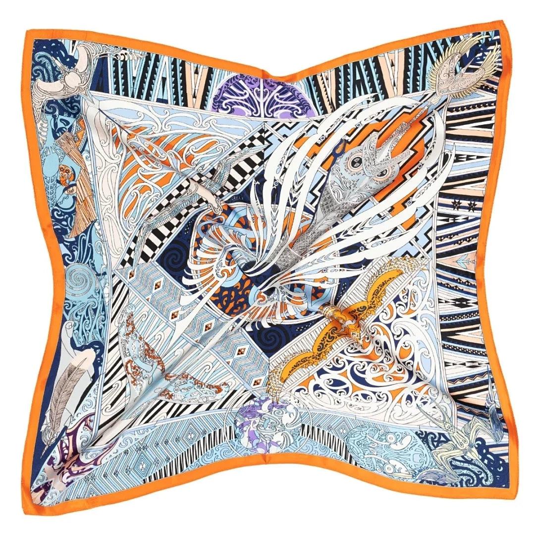 EVERSILK Double - Sided Square Scarf - EVERSILK.co.uk