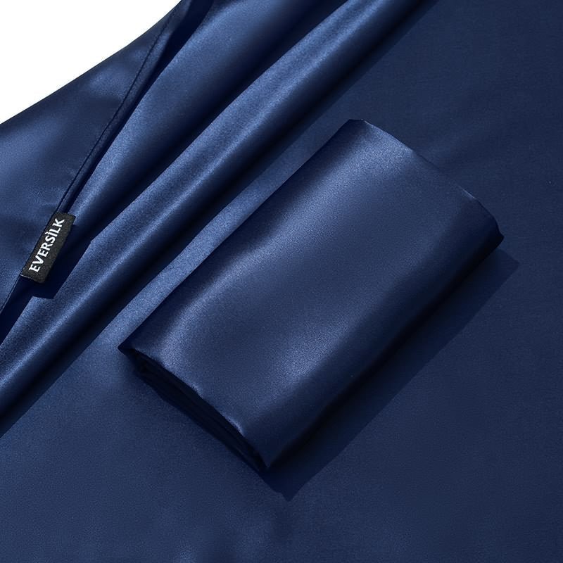 EVERSILK Pillowcase - Navy - EVERSILK.co.uk