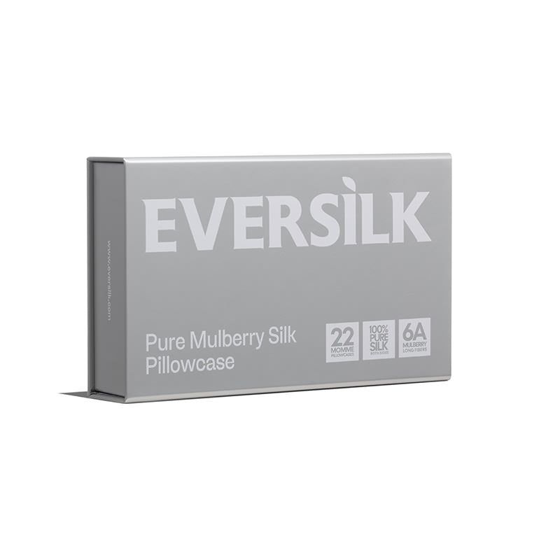 EVERSILK Pillowcase - Silver - EVERSILK.co.uk