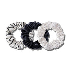 EVERSILK Scrunchies - Poolside, Black, Mini Polka Dot - EVERSILK.co.uk